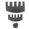 3Pcs Violin Cello Mute Set Claw Round Style Rubber Practice Silencer Soft Aging Resistant