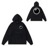 Mens Oversized Hooded Sweatshirt With Letter Print Heavyweight Cotton Winter Streetwear Style