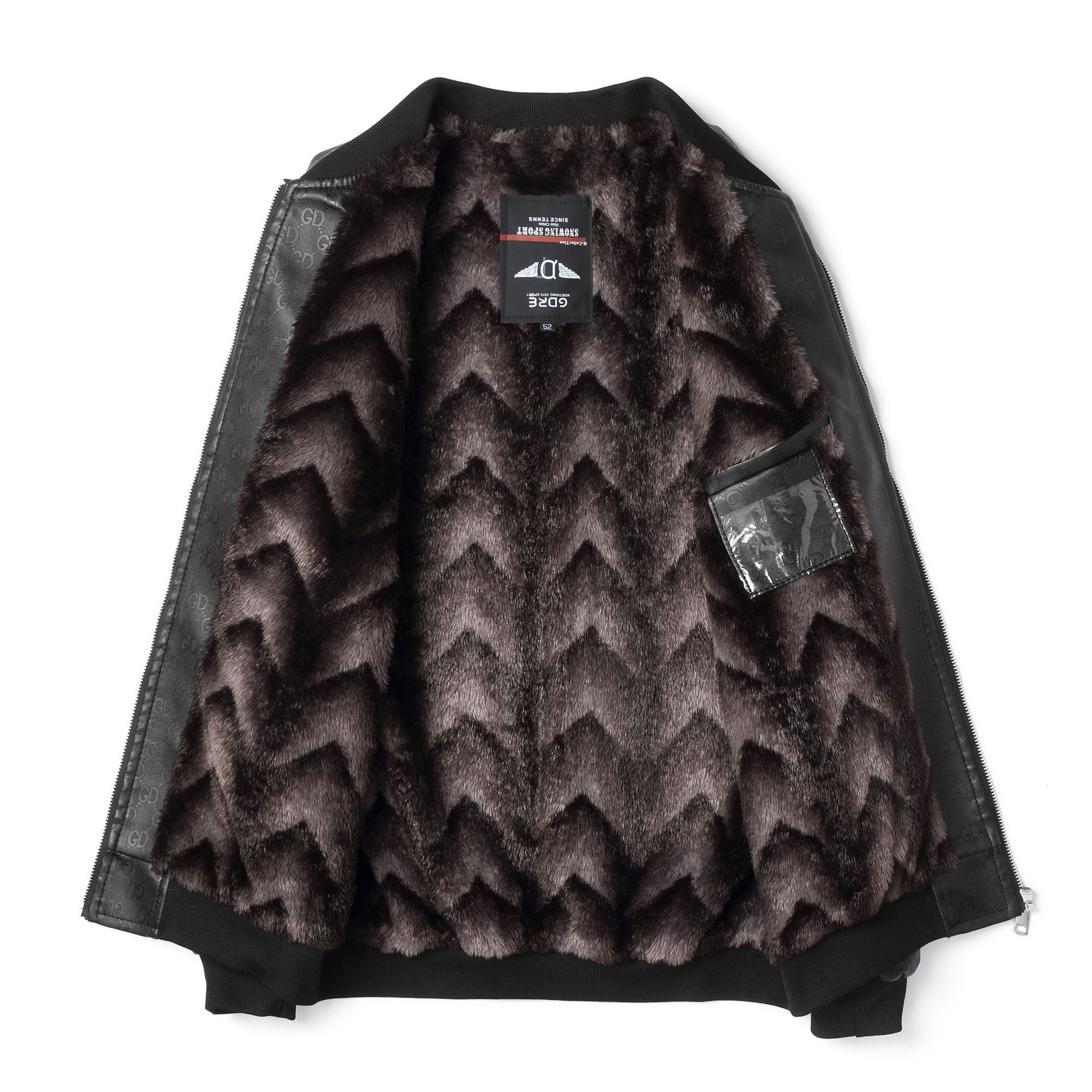 Кожаная куртка мужская весна-осень свободная тонкая мужская куртка молодежный кошелек — фото 6