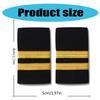 2pack Versatiles Embroidery Badge Unique Epaulet Decorative Clothing Epaulettes for Sewing Projects