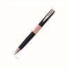 Rotating business office 1.0mm metal ballpoint pen, daily writing signature pen (black ink)