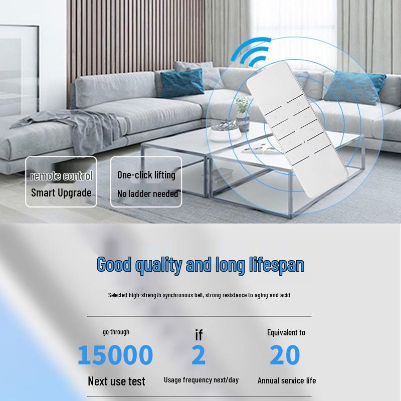 Smart Double Track Motorized Curtains for Duplexes with Voice Remote Control Compatible with Mi Home