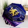 Parasol z nadrukiem Chelsea F.C. Automatyczne otwieranie i zamykanie, Przenośny składany parasol, na zewnątrz, do dojazdów, na wycieczkę kempingową, Idealny prezent urodzinowy