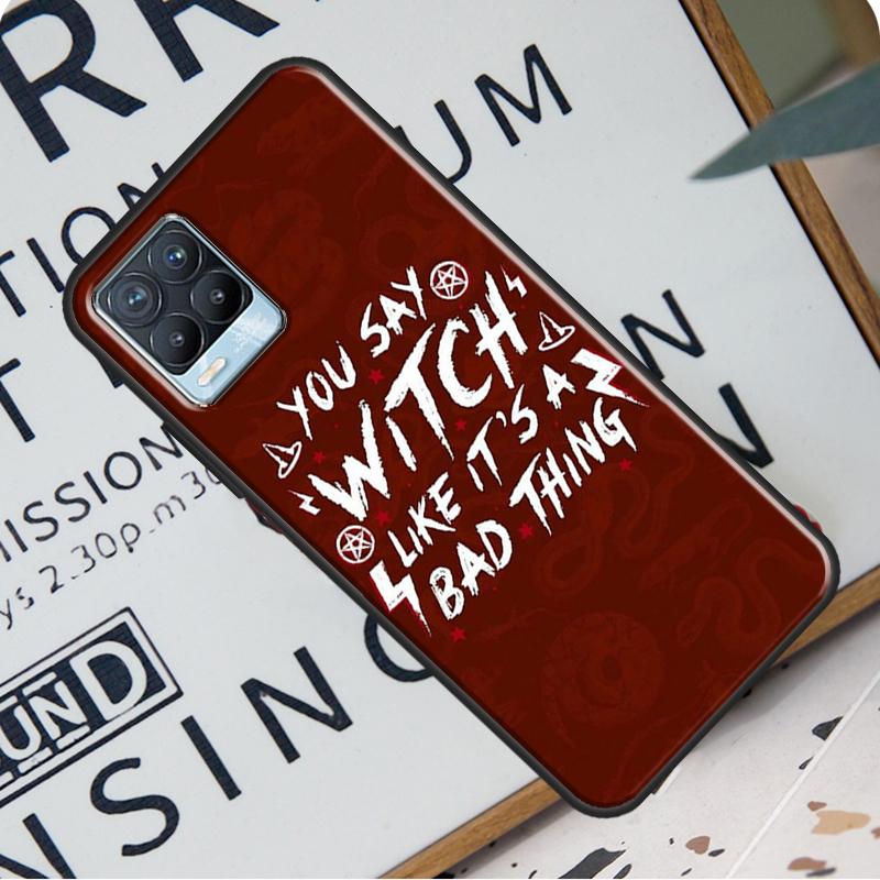 Carcasă din spate magică Witch Witchcraft pentru Realme 8i 8 Pro GT Neo 2 Master C15 C21 Coque pentru OnePlus 8T 9R Nord2 9 Pro