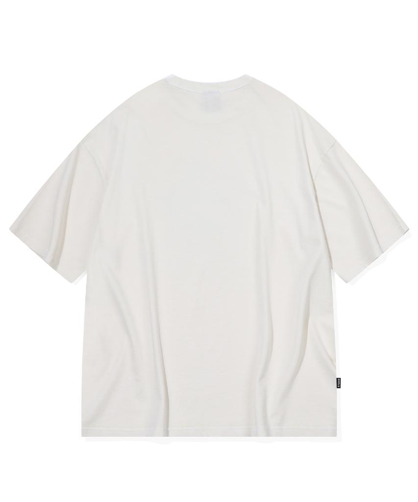 CPGN STUDIO Hello Spotty Pigment Short Sleeve T-Shirt Cream