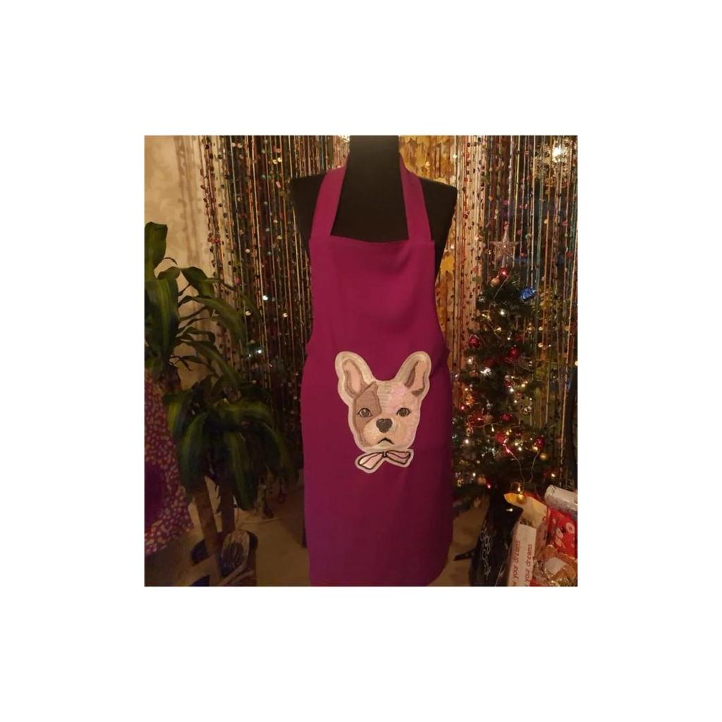 Hearty Design Mother Daughter Kitchen Apron With Pocket And Animal Character Combine