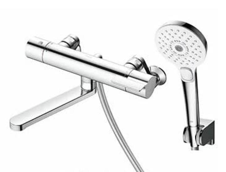 

TOTO Bathroom Thermostatic Mixing Comfort Plated Click Wall-Mounted Faucet, 70mm, Wave,