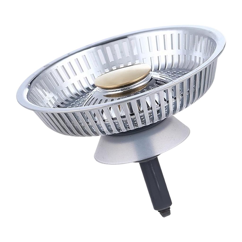 Universals Sink Drain Strainer Baskets Drain Plug Push-type Bounce Cores Drain Filter AntiClogging Sink Stoppers