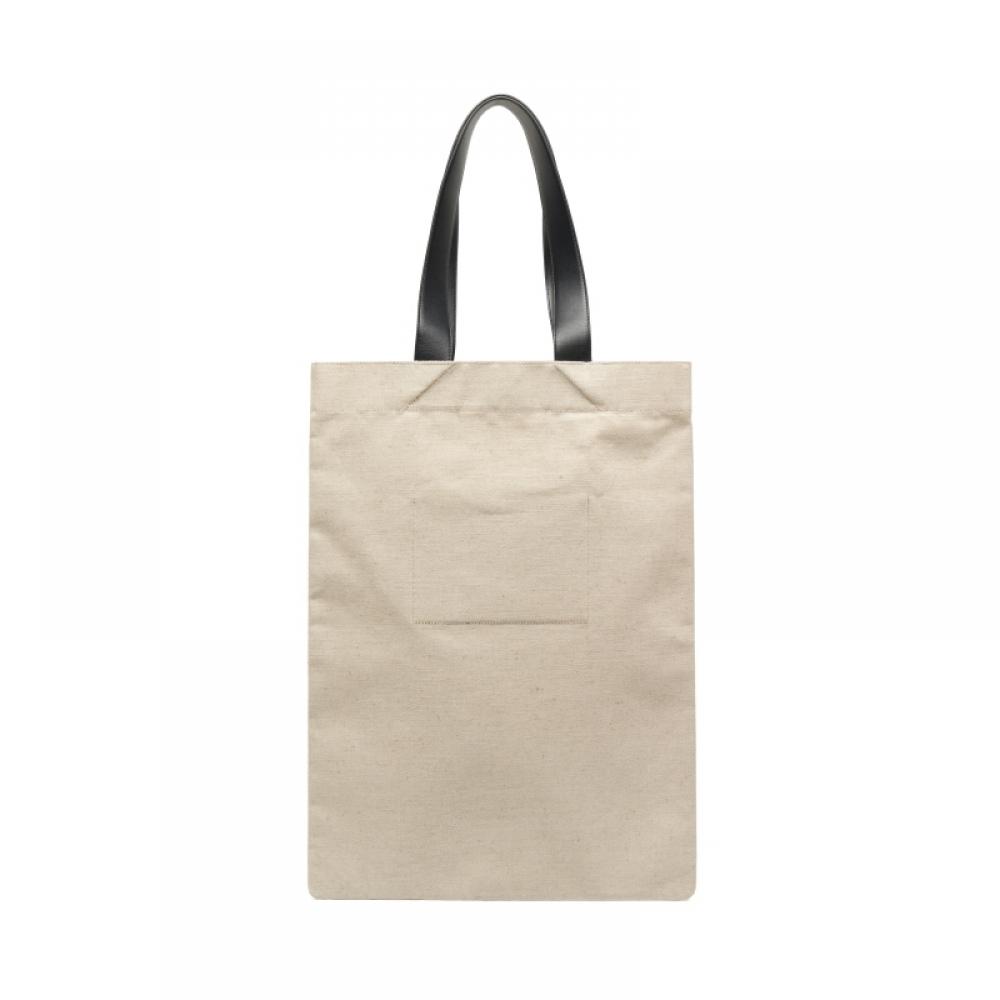 Jill Sander J07wc0007 P4917 102 Book Grande Logo Canvas Tote