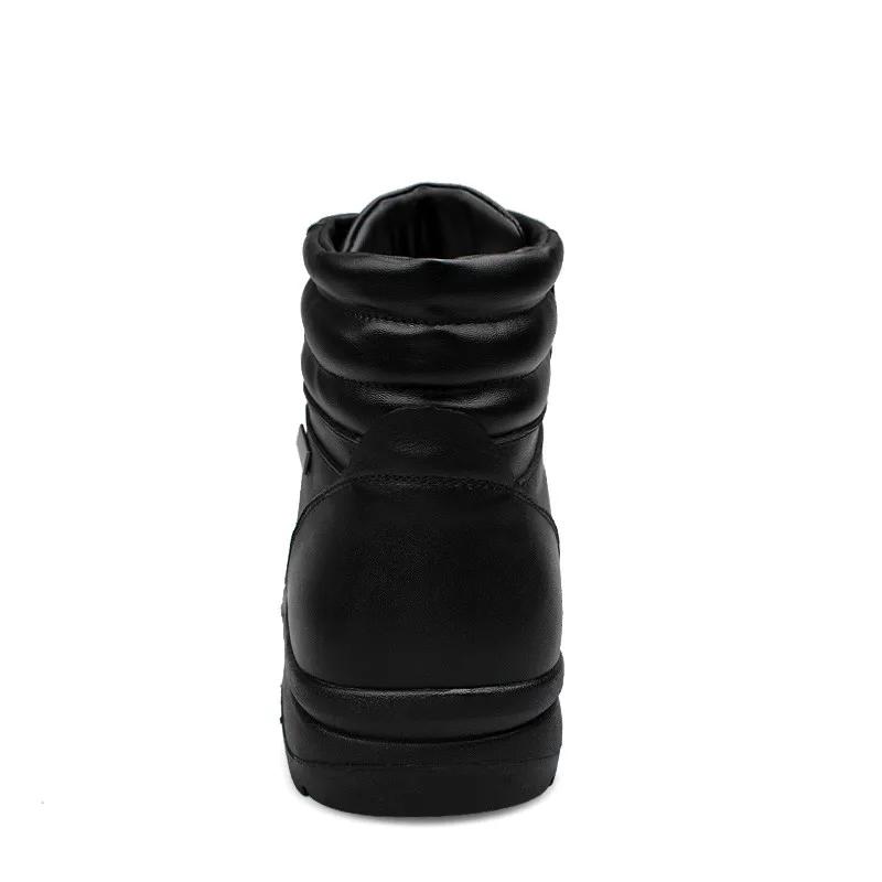 Men Genuine Leather Boots Winter Snow Boot Waterproof Boots With Fur Warm Boots Super Large Szie 51 52 53 Men Bottom Shoes