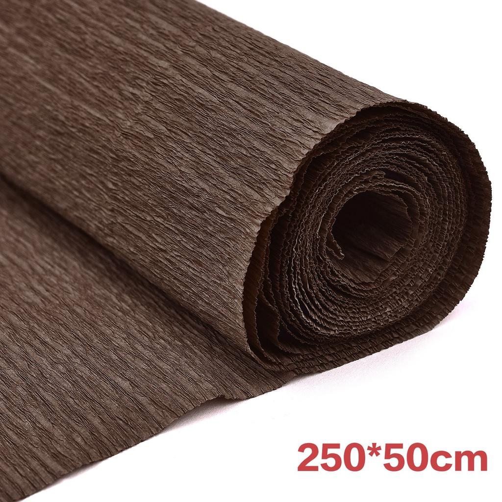 17 Colors 250x50cm Colored Crepe Paper Roll Origami Crinkled Crepe Paper Craft DIY Flowers Decoration Gift Wrapping Paper Craft
