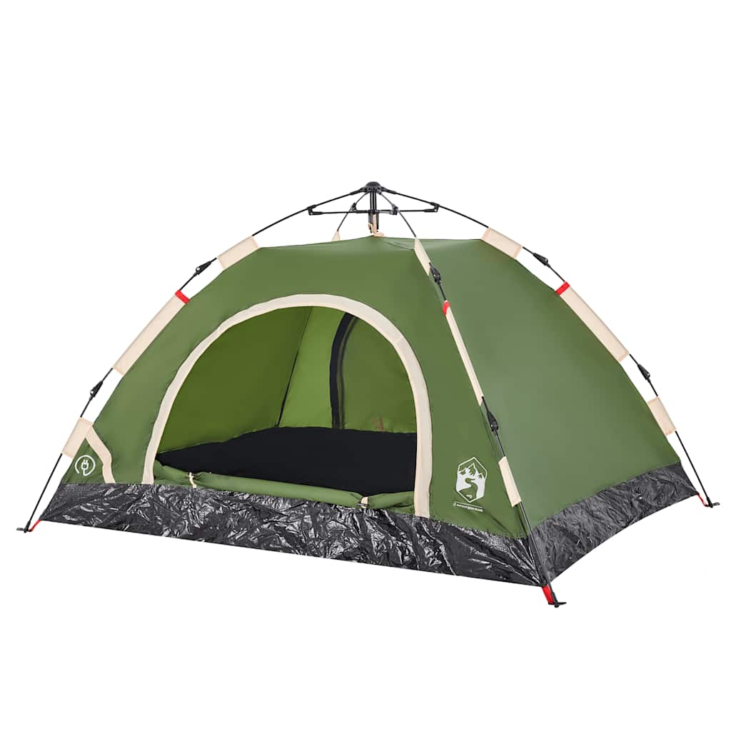 Vidaxl Tourist Tent, 2-Person, Green, Quick Setup