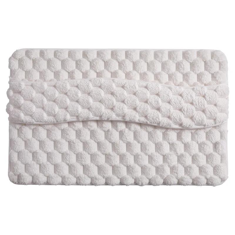 Memory Foam Badematte, die Fußrücken abwischen kann, dreidimensionale hügelige verschlüsselte und verdickte Badezimmermatte, weicher Rückprall