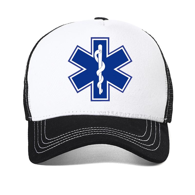 EMT Ambulance Printed Baseball Cap Men Women Fashion Summer Mesh Breathable hat Casual Adjustable visor Snapback hats
