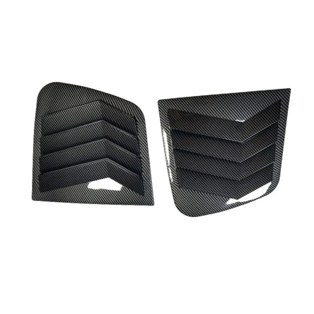 For Kia Sportage KX5 2016-2019 Car Rear Louver Window Side Shutter Cover Trim Sticker Vent Scoop ABS Carbon Fiber Accessories