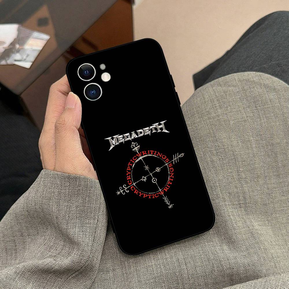 Music Band T-Megadeth Phone Case Black Phone Case For IPhone 17/16/15/13/14 Pro Max/ 11Plus/X/Xr/Xs Max 13mini