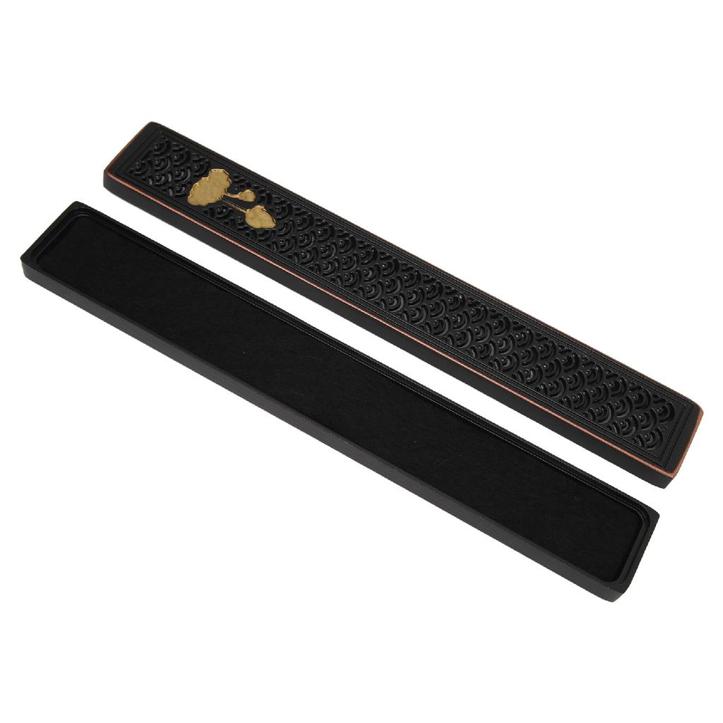 Lying Incense Box Aluminium Alloy Ornament Sandalwood Line Incense Box for Home Household