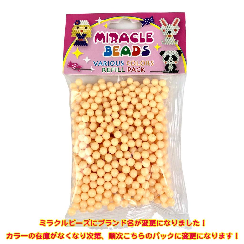 Miracle Beads Select Color Refill 600 Magical Beads that Connect When Water is Added Pack, White, Beads, (White)