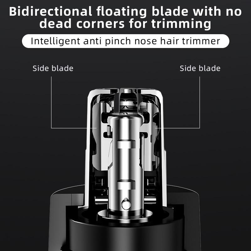 2026 New Electric Nose Hair Trimmer Men Rechargeable Painless Safe Eyebrow Nose Ear Facial Hair Remover Grooming Tool