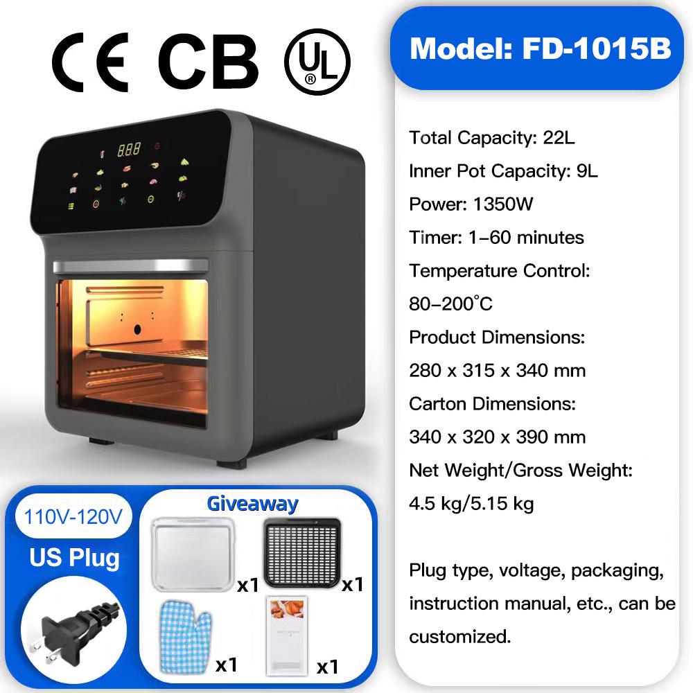 

Многофункциональная аэрофритюрница-электропечь большой вместимости 2025 года с сенсорным экраном