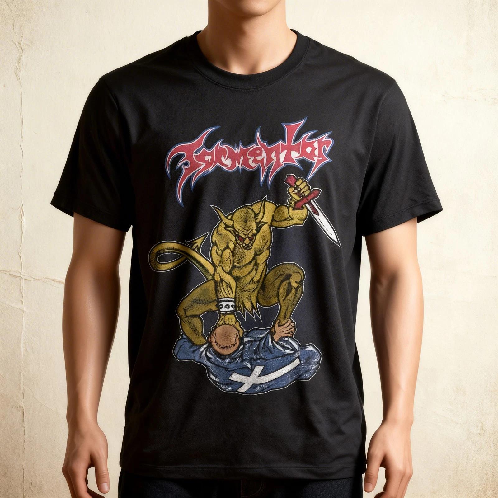 NEW TORMENTOR Album Short Sleeve Cotton Black T Shirt For Men S