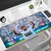 Football Player Jersey Gaming Mouse Pad Keyboard Pad Office Mouse Mats Non-Slip Rubber Bottom Office and Gaming Desk Decoration