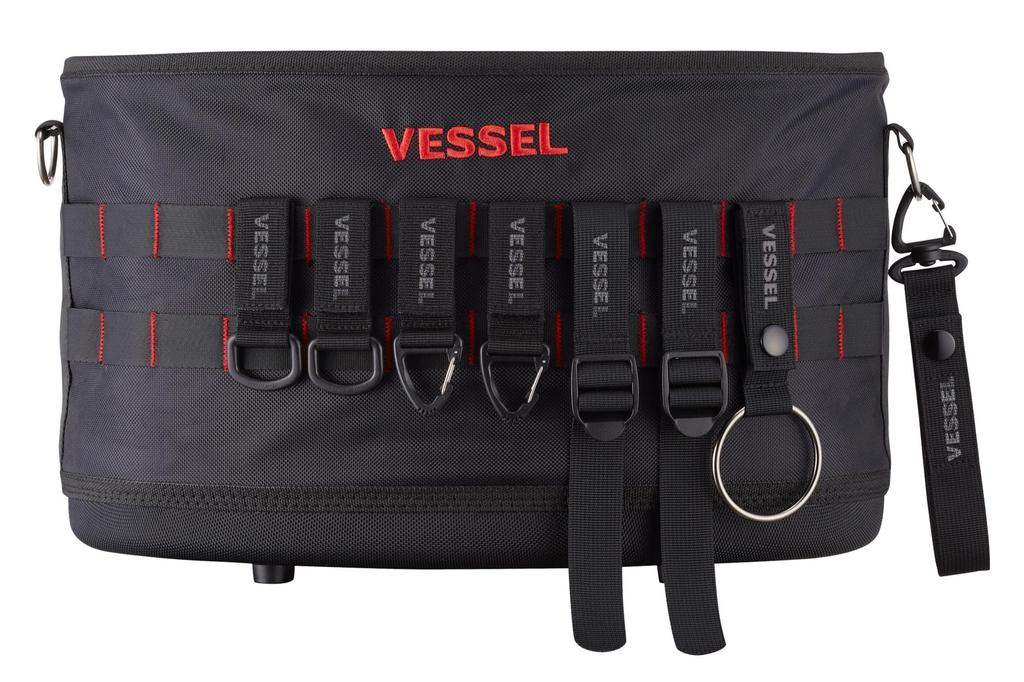 VESSEL MOLLE Systémový Držák Pásky na Příslušenství Připevnitelný na Elektrikářský Kbelík MAC-04K