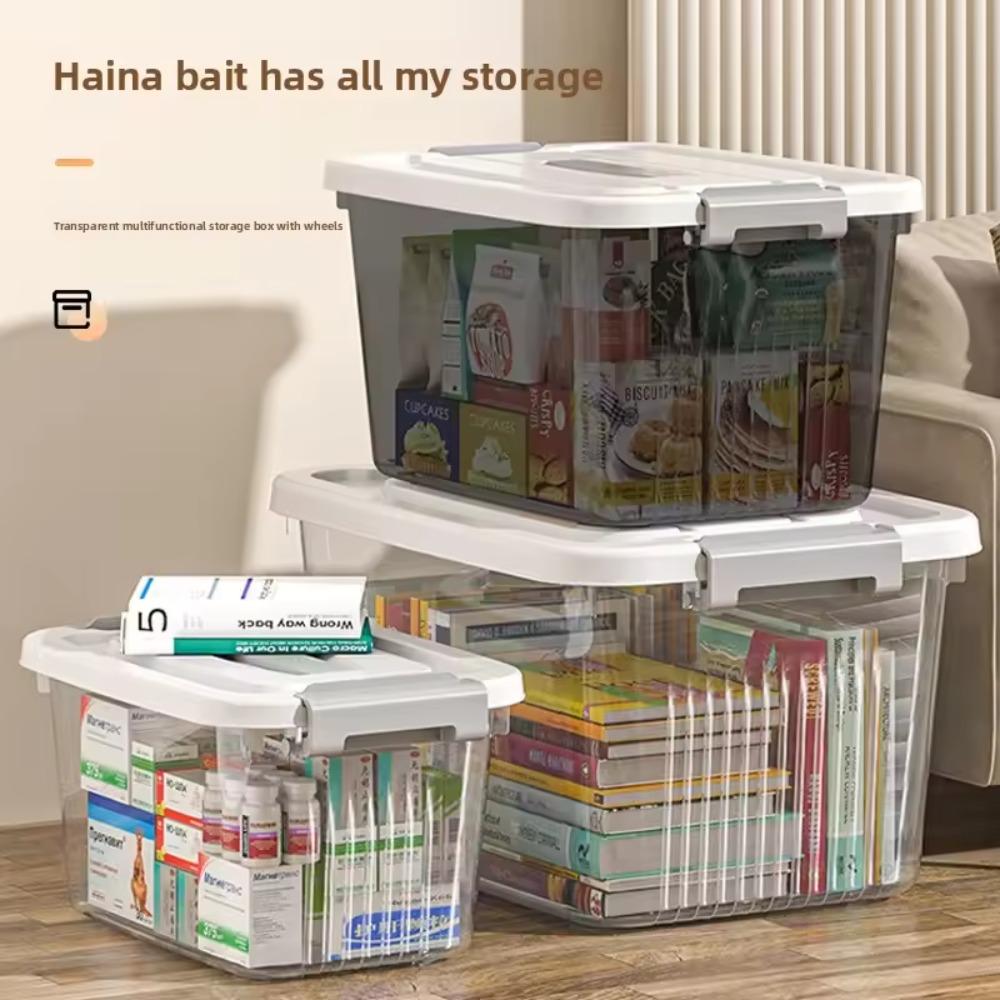 Thickened Storage Box Household Transparent Storage Box Quilt Storage Car Storage Box Snack Storage Box Clothing Sorting Box