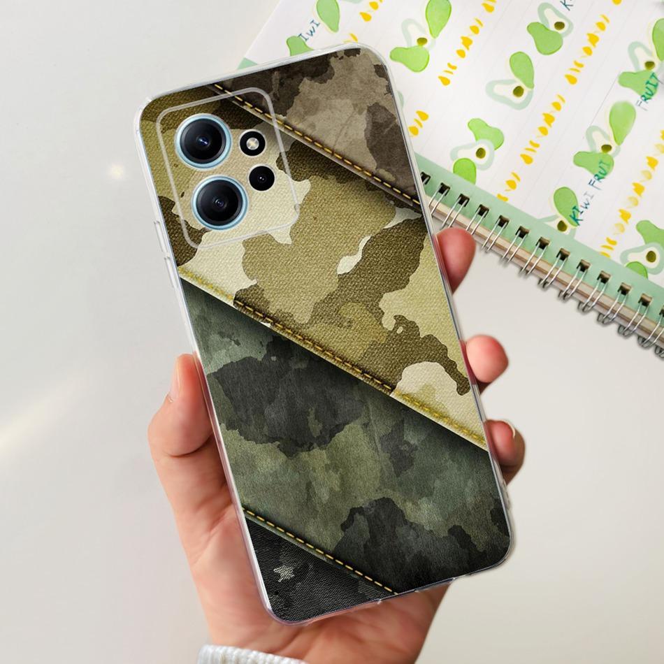 For Xiaomi Redmi Note 12 Case Redmi Note12 4G Global Cute Painted Soft Silicone TPU Phone Back Cover Bumper
