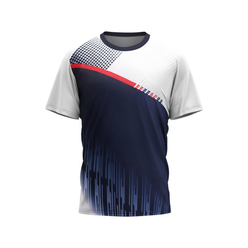 Men s Clothing Summer Badminton T-Shirt Quick-Drying Outdoor Crew Neck Short Sleeves Running Fitness Sportswear Men s T Shirts S