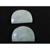 Rainbow Moonstone 20X30MM D Shape Both side Faceted Gemstone 2 Pcs Lot RML-916