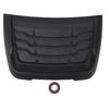Black Car Exterior Hood Vent Scoop Cover Air Intake Grille Inlet Trim Universal