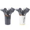 11-Piece Silicone Kitchenware Set with Wooden Handles, Non-stick Cooking Tools and Spatula Set