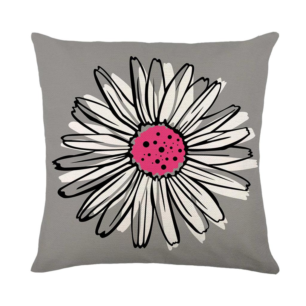 Wasserdichte, schmutzabweisende und ölabweisende Kissenbezüge, bedruckte Polyester- und Leinenkissen, Wohnzimmer Heimsofa Kissen