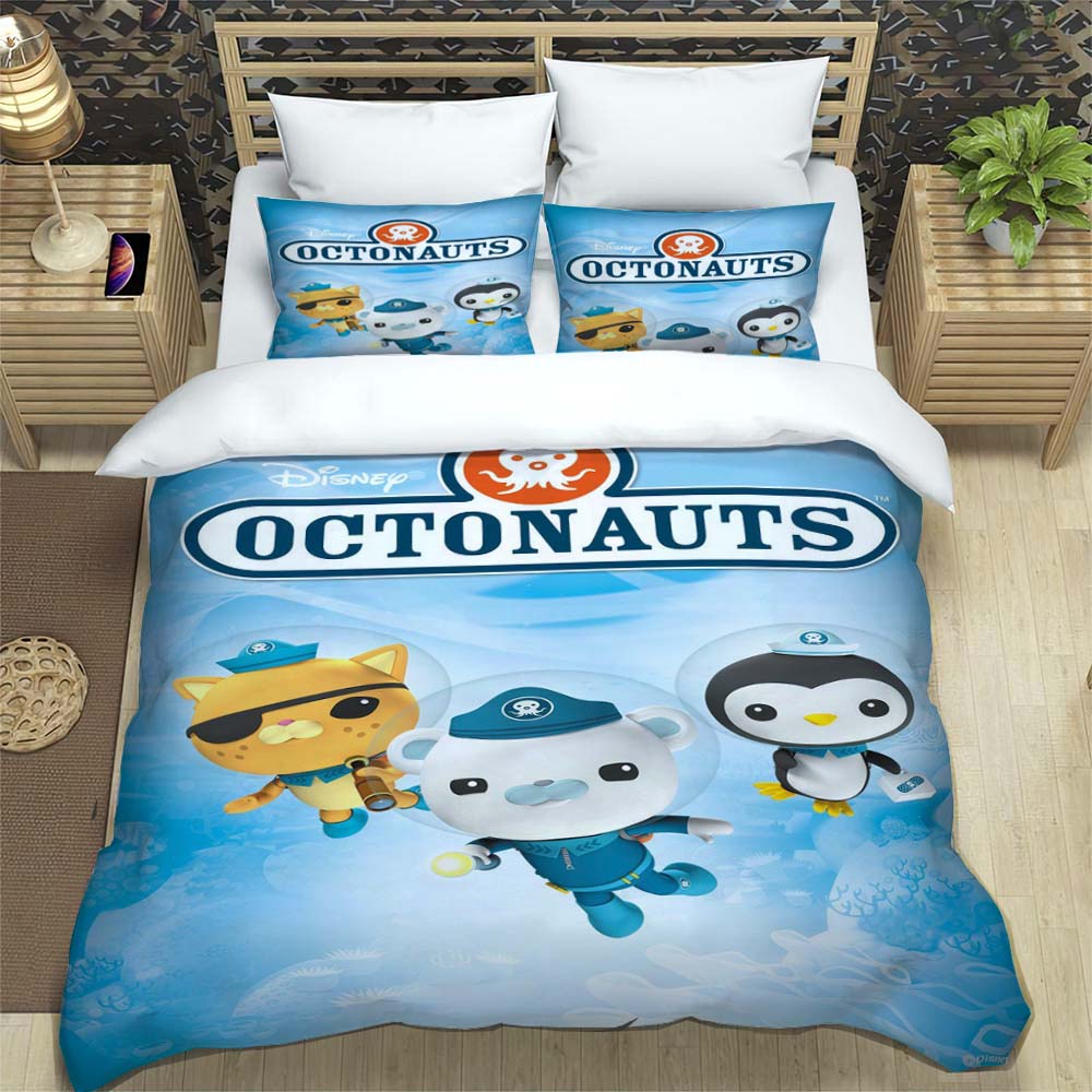 3D Octonauts Bedding Sets, Duvet Covers and Pillowcases, Bedroom Decor, Children's Gifts, Adult Single/double Beds.
