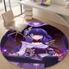 1pc Genshin Impact Beelzebul1 Design Printed Area Round Carpet for Bedroom Living Room Home Decor Rugs Mat Non Slip Mat Rug for Bedside