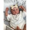 MRB 19 Zoll Bereits Bemalte Reborn-Puppenteile Levi Wach Lebensecht Baby 3D-Bemalung mit sichtbaren Adern Stoffkörper Enthalten