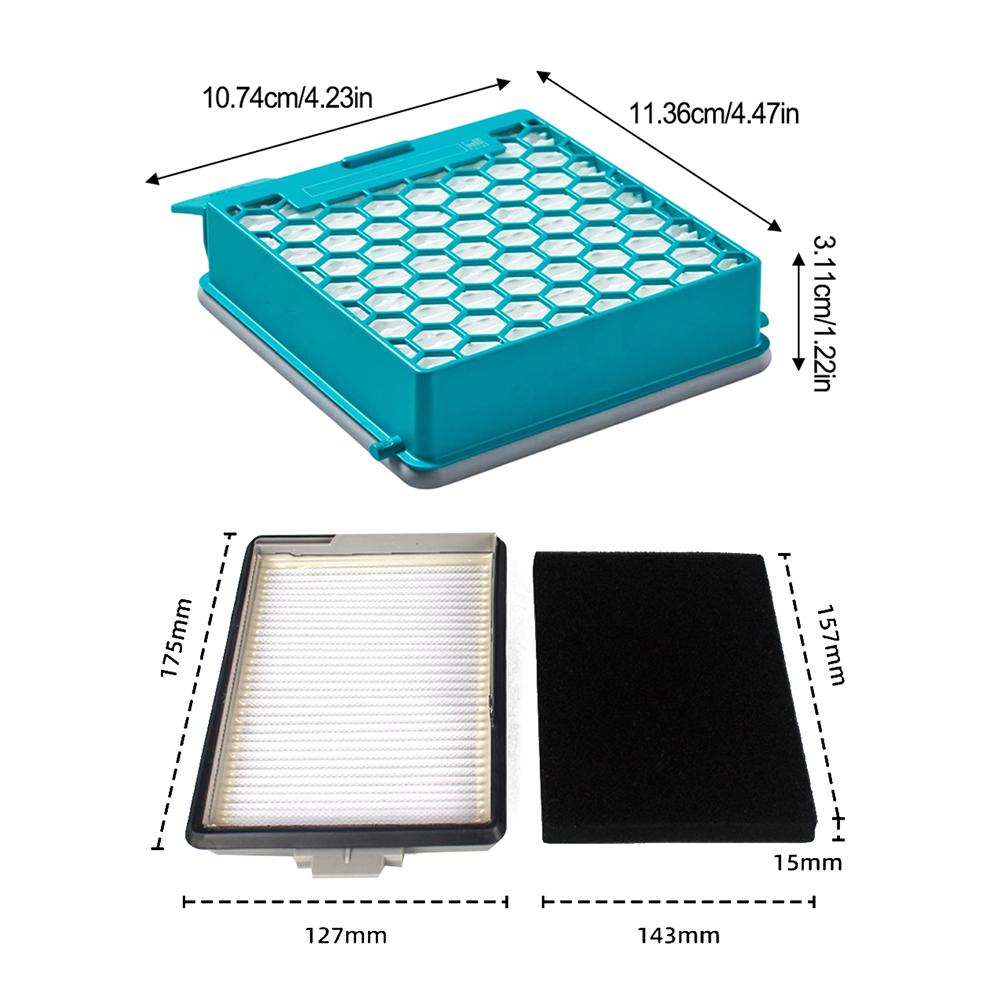 1x HEPA mit Feinfilter Kohlefilter Ersatz für Miele Filter für Miele Boost CX1 11639240,SF-HY 60,11639250 E CX-FSF
