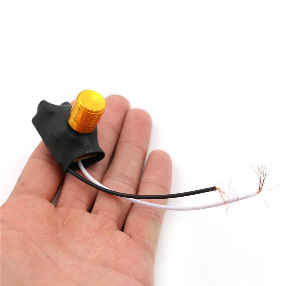 1 Stück 220V 1A/3A Tischlampen-Drehschalter mit vollem Dimmbereich, gold-/silberfarben, 2-Wege, hohe Qualität