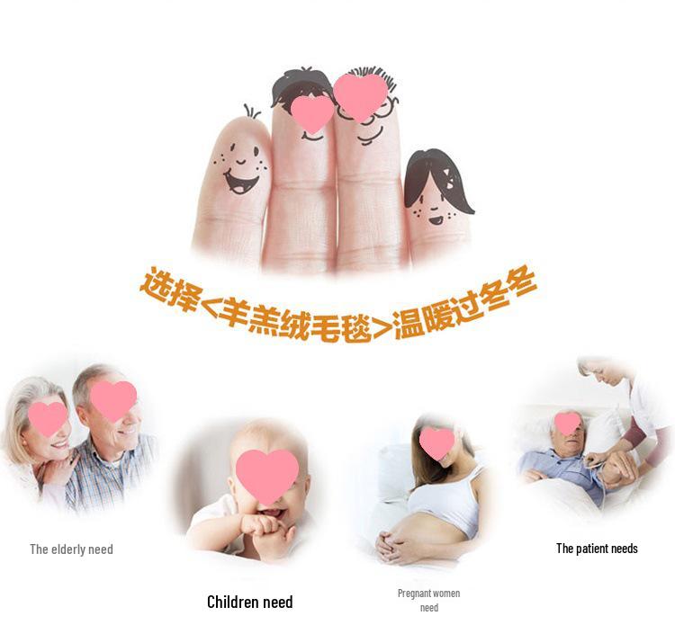 2025 Lambswool Double-Layer Thickened Warm Kids' Cloud Blanket