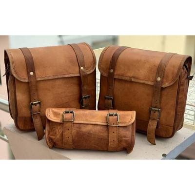 Ziegenleder Motorrad Satteltaschen Satteltasche Gepäcktasche für Sportster Neu
