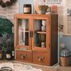 Solid Wood Multi-Layer Desktop Organizer: Office Desk & Cosmetics Storage Rack for Clutter-Free Spaces