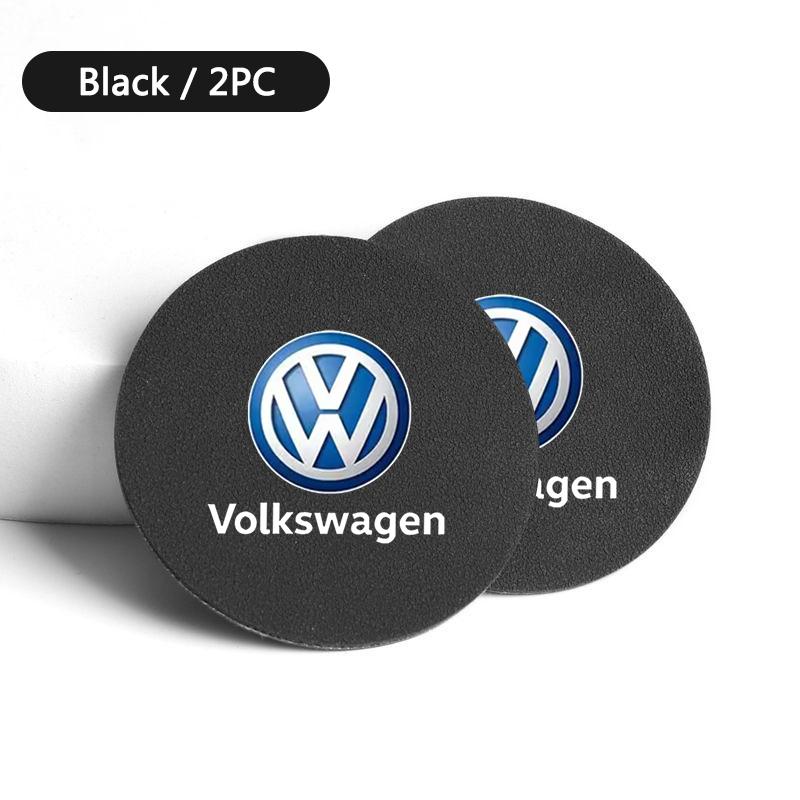 

Hot 2pcs Non-slip Car Water Cup Pad Auto Interior Coasters Silica Gel Mat For VW Volkswagen GOLF 5 Tiguan Polo Golf 6 Golf 7 Jet
