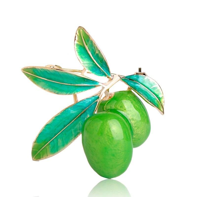 

SKEDS Creative New Cute Fruits Brooches Pins For Women Girls Cherry Suit Clothing Decorations Collar Clip Brooch Jewelry Gift