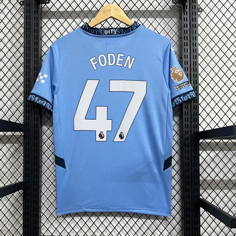 

2425 Домашня футболка Манчестер Сіті Версія гравця Виїзна Ліга Чемпіонів Голанд Де Брюйне Футболка з коротким рукавом Дихаюча 2XL