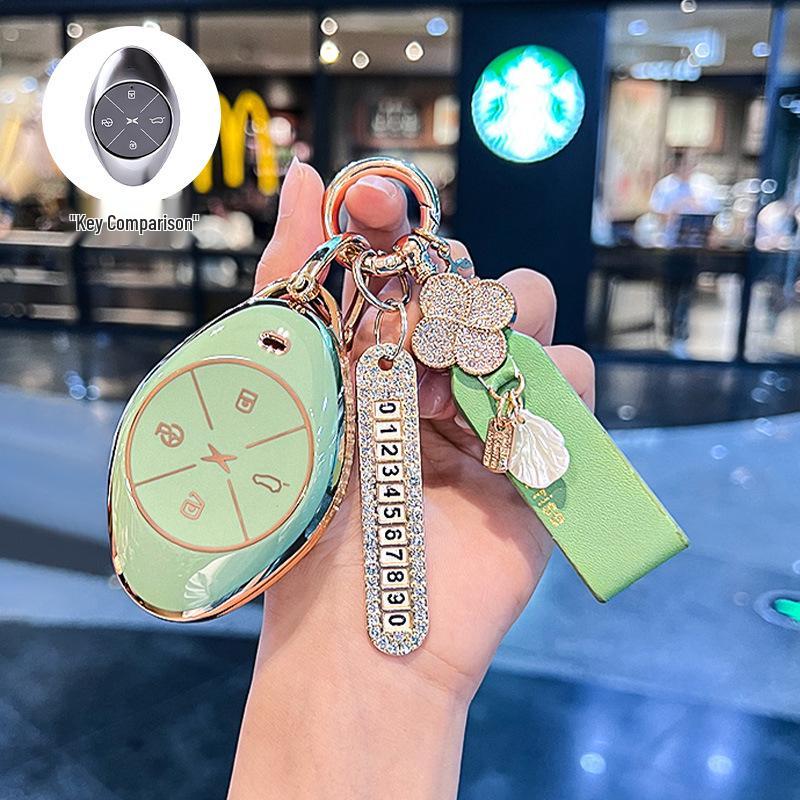 Premium Key Cover & Keychain for Xiaopeng P7, G6, New P7i, P5, G3, G3i, G9 Models