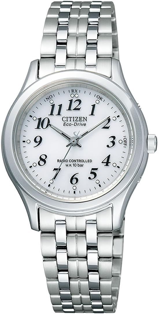 

Радіогодинник срібний [Citizen] Eco-Drive жіночий ES7030-53A срібний