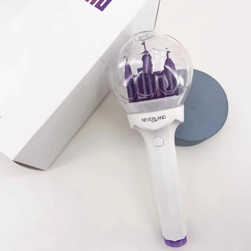 (G)I-DLE Light Stick Ver. 2 – Castle Light with Purple Glitter Globe, Bluetooth Concert Sync for NEVERLAND Less