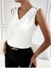 Versatile Faux Silk High-Elastic Solid Color Women's Tank Top