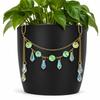 Reflective Crystal Sun Catcher AB Iridescent Rhinestone Plant Pot Decoration  Garden